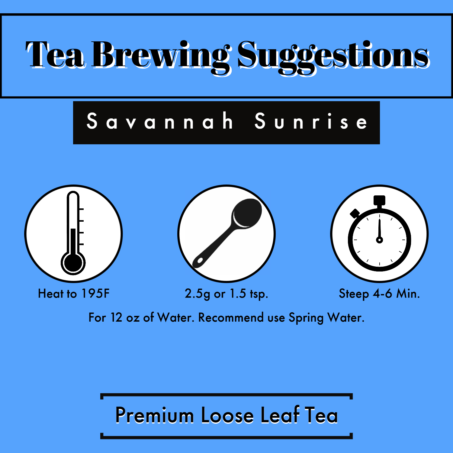 Savannah Sunrise Brewing Instructions
