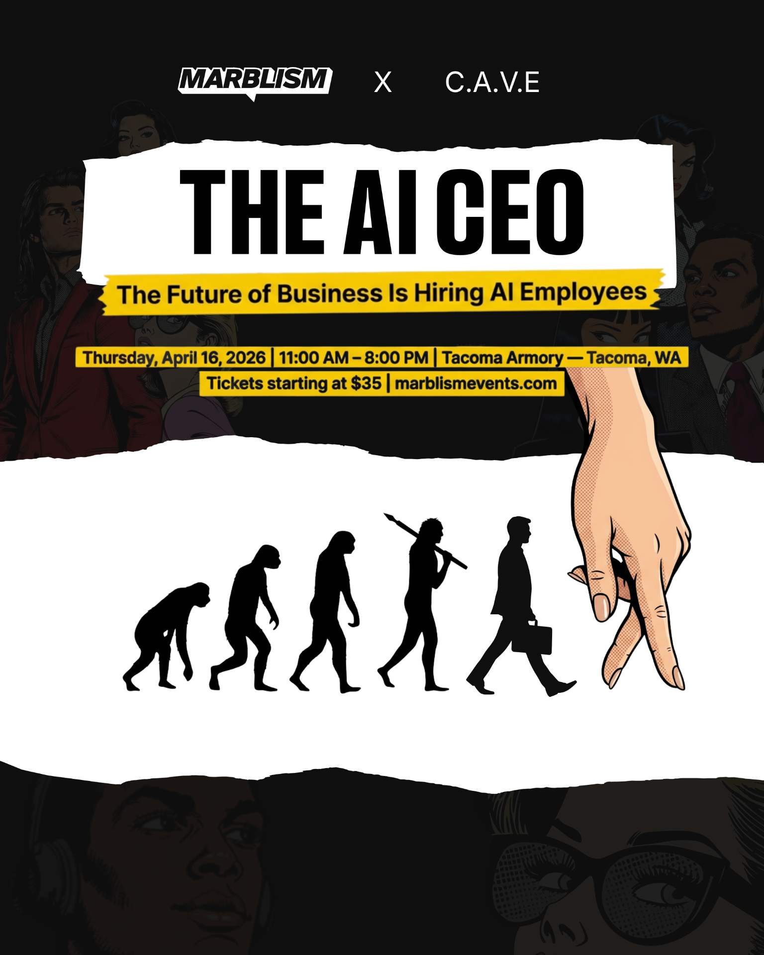 The AI CEO Conference Event Flyer