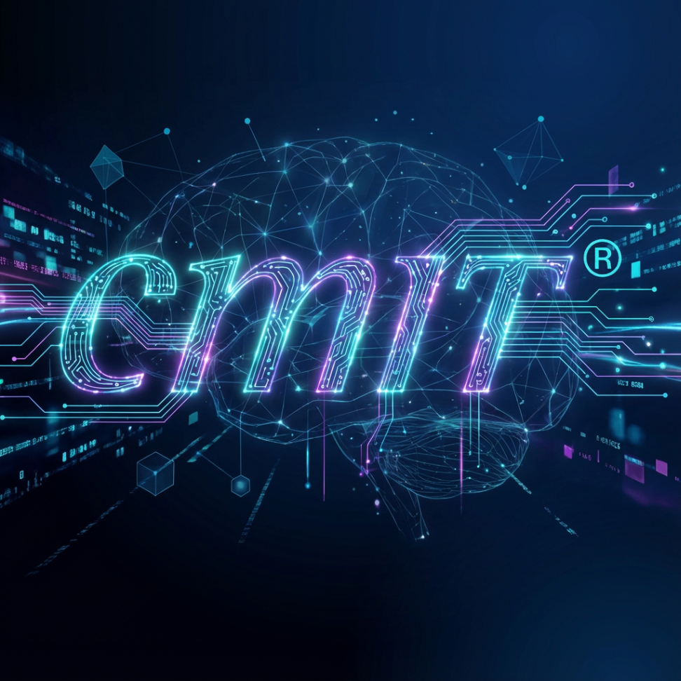 CMIT Solutions Logo with Digital Brain