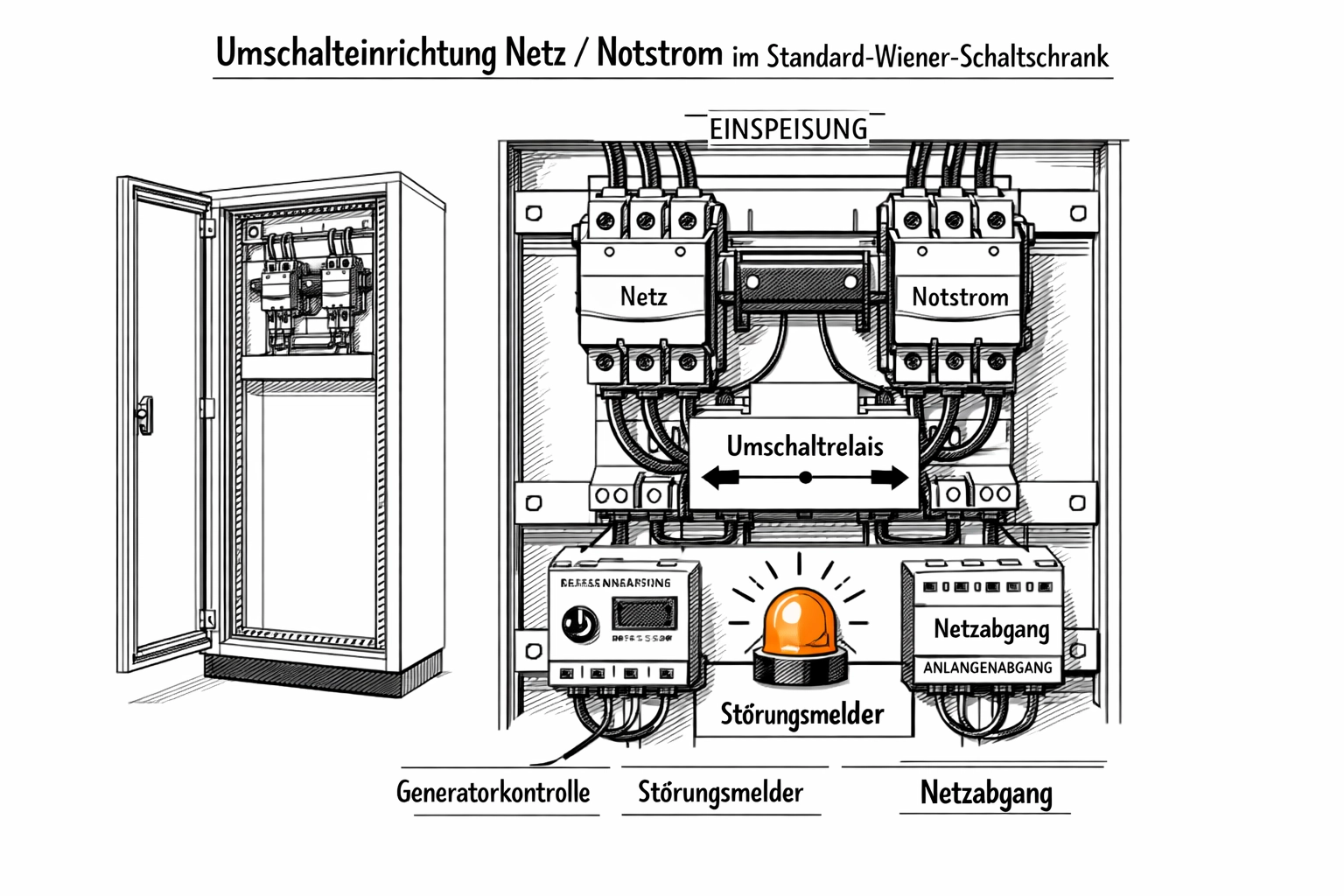 Notstrom-Umschalteinrichtung für ausfallsichere Solaranlagen in Wien