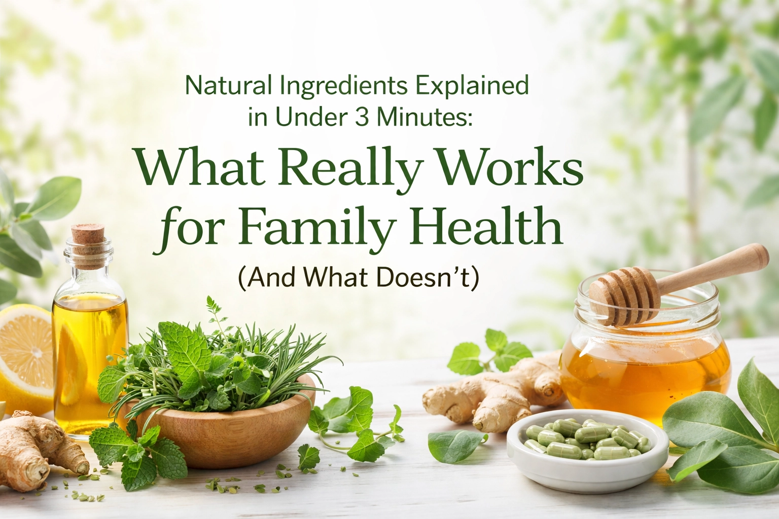 [HERO] Natural Ingredients Explained in Under 3 Minutes: What Really Works for Family Health (And What Doesn
