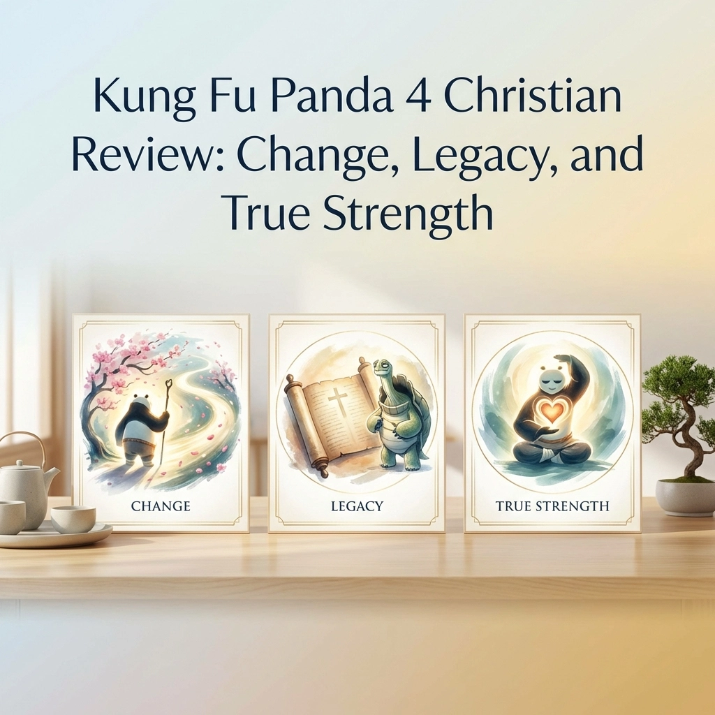 So your kids are begging to see Kung Fu Panda 4 , and you're wondering: Is this one safe for our family? Will I need to have "the talk" about Eastern spirituality afterward? And most importantly, can I enjoy this without cringing at inappropriate jokes or content? I've got you covered. As a Christian parent navigating the wild world of family entertainment, I know you want the real deal. Let's break down everything you need to know about Po's latest adventure, from the spiritual red flags to the genuinely beautiful lessons about change, legacy, and what true strength really looks like.  Christian Safety Rating: ⭐⭐⭐⭐ (4/5 Stars)  The Bottom Line:  This is one of the cleanest animated films you'll find in 2024. Your kids can watch without you scrambling for the remote. Content Breakdown: Curse Words:  0 (Seriously. Zero.) Sexual Content:  0 (Not even crude innuendos) Gore/Violence:  Minimal, cartoon kung fu action, no blood Scary Scenes:  2-3 moments (shape-shifting villain may spook kids under 6) Spiritual Red Flags:  4-5 instances (more on this below) Age Recommendation:  5+ with parental guidance for spiritual discussions  What Parents Will Absolutely Love  Let's start with the good stuff, because there's a lot  to celebrate here. It's Actually Clean 
 In an era where kids' movies sneak in adult humor and eye-roll-worthy innuendos, Kung Fu Panda 4  keeps it pure. There's no potty humor, no crude jokes flying over your kids' heads, and no moments where you're mentally calculating how to explain what just happened. Jack Black's comedic delivery carries the humor without resorting to cheap laughs. Refreshing doesn't even begin to cover it. Redemption Takes Center Stage 
 The heart of this film beats with a story about second chances. Zhen, Po's new mentee, grew up as an orphan among thieves and criminals. She's learned to lie, steal, and survive by any means necessary. But when Po sees past her rough exterior and offers her trust and kindness, something shifts. This redemptive arc mirrors what Scripture teaches us: transformation is possible. "Therefore, if anyone is in Christ, the new creation has come: The old has gone, the new is here!" (2 Corinthians 5:17). While the film doesn't explicitly reference Christ, the principle of behavioral change through mentorship and grace shines through beautifully. Legacy and Letting Go 
 Po faces a challenge many of us eventually encounter, passing the torch. He's been the Dragon Warrior, the hero, the guy everyone counts on. But true leadership means raising up the next generation, even when it's uncomfortable. The film explores what it means to find new purpose when your old identity shifts. For Christian parents, this opens rich conversations about how God calls us to different seasons. Sometimes we're the ones on the frontlines; other times, we're called to mentor, guide, and step back so others can grow.  The Spiritual Concerns (And How to Talk About Them)  Here's where we need to put on our discernment hats. Kung Fu Panda 4  contains Eastern spiritual concepts that don't align with biblical teaching. But here's the key: these moments become teaching opportunities rather than deal-breakers . "The Universe" as a God-Substitute 
 Characters occasionally reference "the Universe" as if it's a conscious, benevolent force guiding events. For Christians, this language can feel uncomfortable because we know God is personal, sovereign, and relational, not an impersonal cosmic energy. Conversation Starter:  "Did you notice how they talked about 'the Universe'? In our family, we believe God is the one who created everything and loves us personally. The Universe can't hear prayers or care about us, but God can!" Spirit Realm and Mystical Abilities 
 The film features a spiritual realm where past villains are resurrected, plus references to meditation and kung fu unlocking mystical powers. There's also a "Staff of Wisdom" adorned with yin and yang symbolism. Conversation Starter:  "That spirit world stuff was interesting, wasn't it? The Bible teaches that only God has power over life and death. When someone dies, they go to be with God in heaven or are separated from Him, not to a mystical realm where they can come back." The Good News 
 Compared to Kung Fu Panda 3 , these Eastern spiritual elements are less emphasized. They're present but not the driving force of the narrative. The film focuses more on character development and moral choices than deep dives into Eastern philosophy.  What Makes This Film Worth Watching  Selflessness Over Self-Interest 
 Po consistently chooses others over himself. He risks his safety for Zhen. He's willing to give up his title for the greater good. He embodies the biblical principle: "Do nothing out of selfish ambition or vain conceit. Rather, in humility value others above yourselves" (Philippians 2:3). Trust as True Strength 
 In a culture obsessed with self-protection and cynicism, Po demonstrates that trust and kindness aren't weaknesses, they're power moves. His willingness to believe in Zhen when no one else does changes her trajectory entirely. Forgiveness in Action 
 Multiple characters receive forgiveness they don't necessarily "deserve." The film shows that grace isn't about earning it; it's about being offered something you could never achieve on your own. Sound familiar?  Actionable Parent Guidance  Before the Movie: Set expectations: "We're going to see some cool action and funny moments, but we might also see some spiritual ideas that aren't what our family believes. Let's talk about it afterward!" During the Movie: Don't stress. Enjoy the story. Make mental notes of the 4-5 spiritual references, but don't let them steal your joy. After the Movie: Ask open-ended questions: "What did you think about Po's choice to trust Zhen? What would you have done?" Address spiritual content naturally: "That spirit realm stuff was pretty different from what the Bible teaches, huh? Want to talk about what we believe?" Highlight the good: "I loved how Zhen got a second chance. That reminds me of how God gives us new beginnings too!"  The Verdict  Kung Fu Panda 4  delivers a surprisingly wholesome, entertaining experience with themes that resonate deeply with Christian values, redemption, legacy, selflessness, and the power of mentorship. Yes, the Eastern spiritual elements require discussion, but they're manageable and far less prominent than in previous installments. The film's commitment to clean content, meaningful character development, and impressive action sequences make it a solid choice for family movie night. Will it challenge you to have spiritual conversations? Absolutely. But those conversations are exactly what equip our kids to navigate a world filled with competing worldviews. Final Rating: ⭐⭐⭐⭐ (4/5 Stars) 
 Highly recommended for families with children 5 and up. Prepare for post-movie spiritual discussions, but rest easy knowing your kids won't be exposed to crude humor, sexual content, or graphic violence. Want more Christian reviews of the latest movies, shows, and entertainment?  Follow our blog at LayneMcDonald.com  for weekly breakdowns that help you make informed decisions for your family. Subscribe to never miss a review, and join a community of parents committed to faith-driven media discernment. Because our kids deserve entertainment that builds them up rather than tears them down.