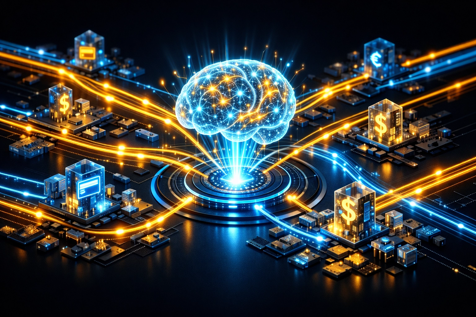 AI-powered Web3 payments routing data streams to reduce merchant interchange fees efficiently.