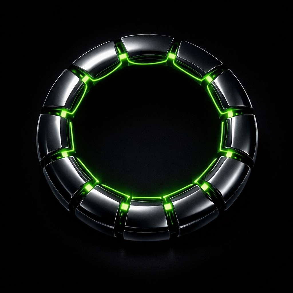 Interconnected 12-part ring symbolizing the mandatory 12-month SEO placement and leasing agreement.