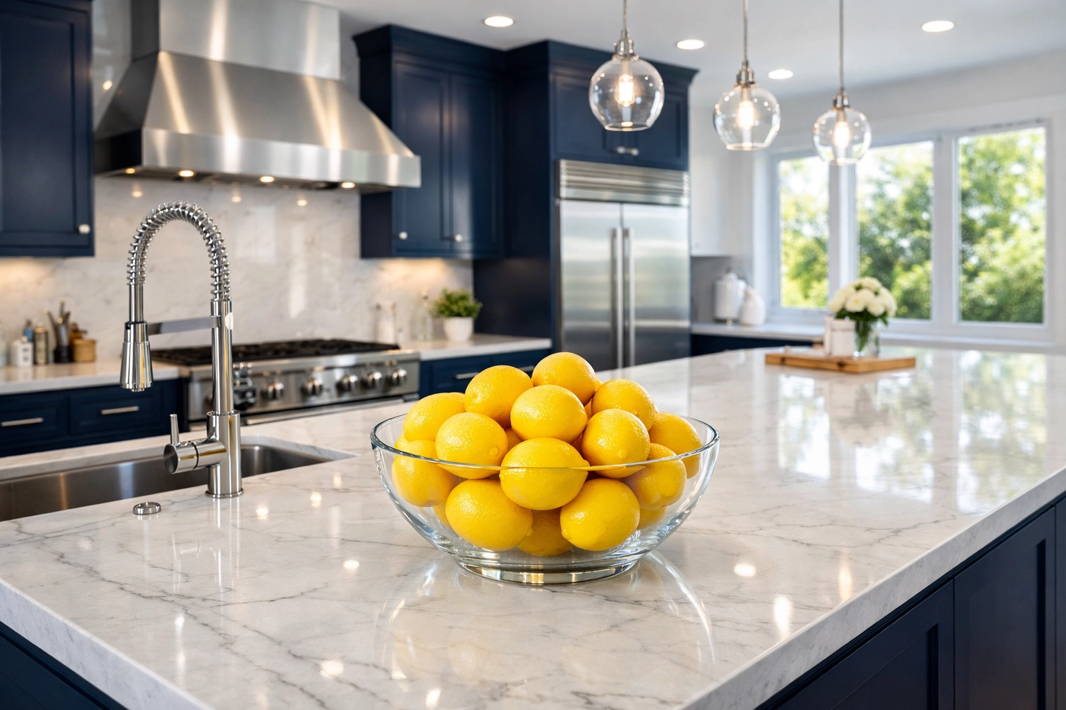 Polished modern kitchen illustrating the high standards of bi-weekly house cleaning.