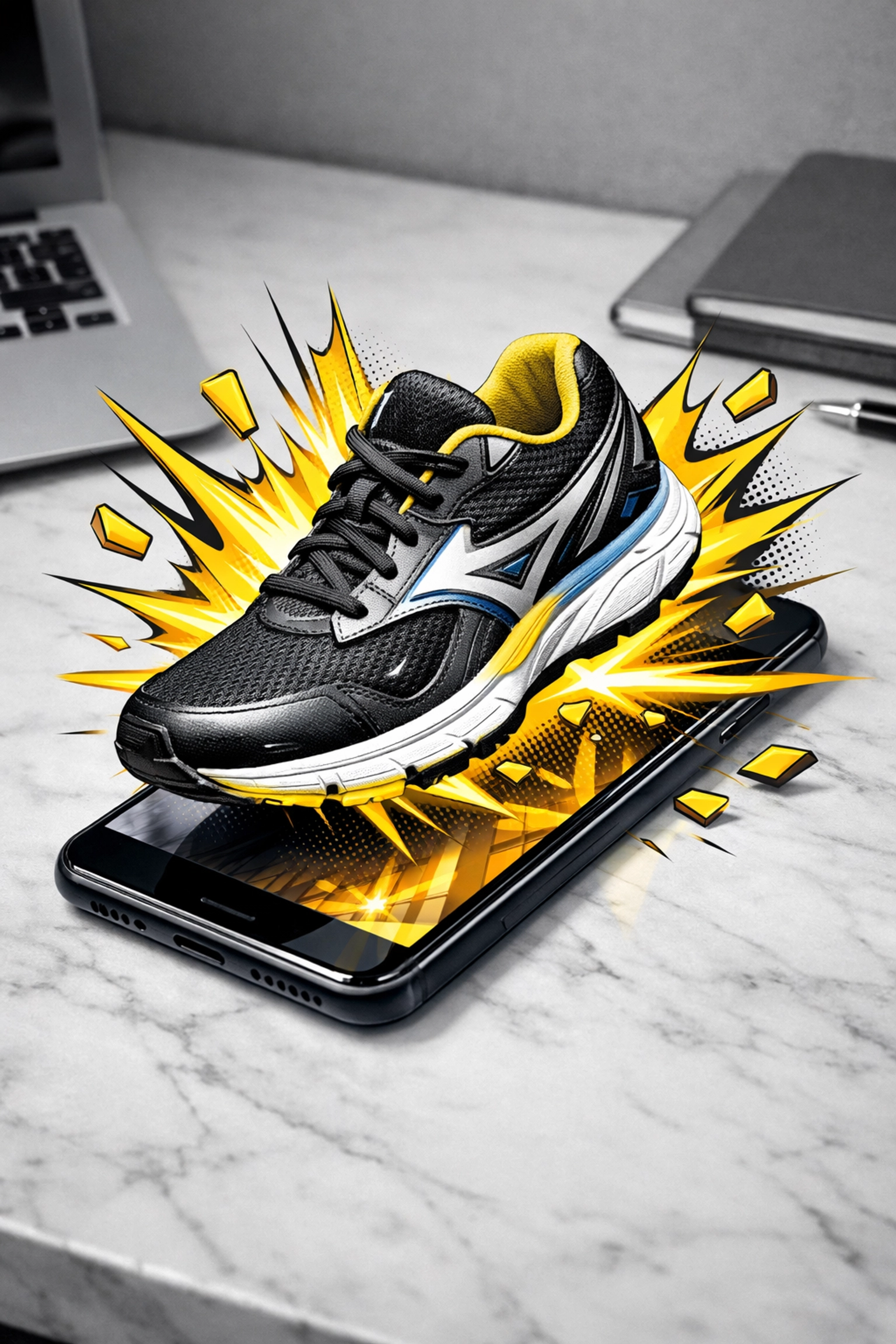 Smartphone displaying an optimized product listing to grab attention for better Amazon ads management.