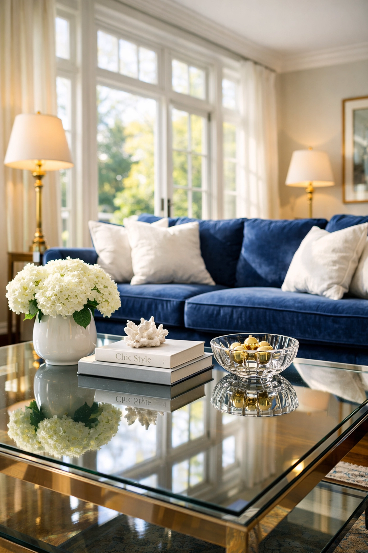 Deeply cleaned sun-lit living room showcasing results from expert house cleaning services MA.