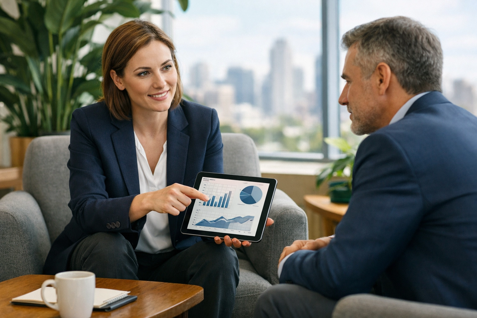 Executive receiving ServiceNow consulting services to gain a competitive advantage with Agentic AI.