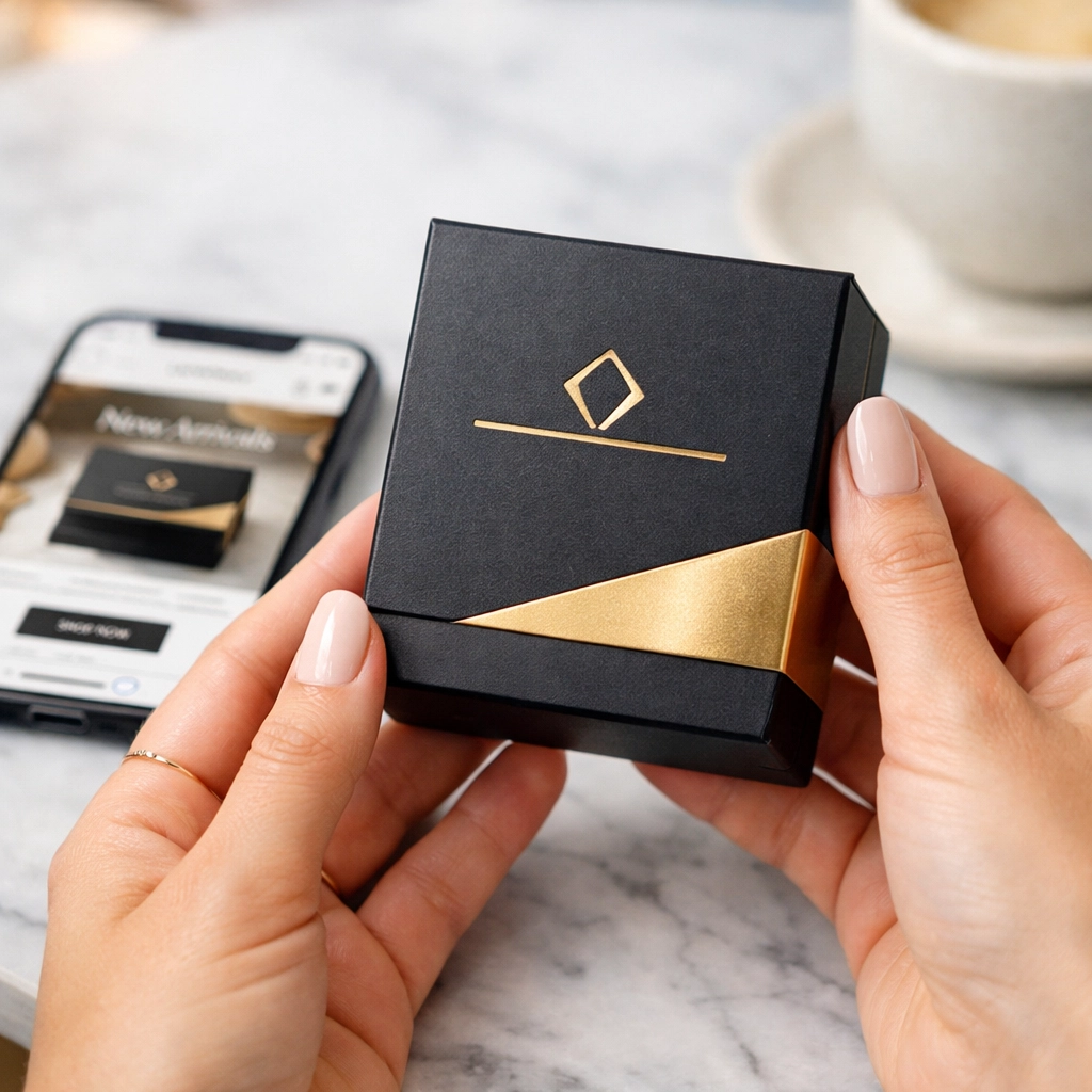 Hands holding premium products from the Black Wall Streets marketplace to support Black-owned brands.