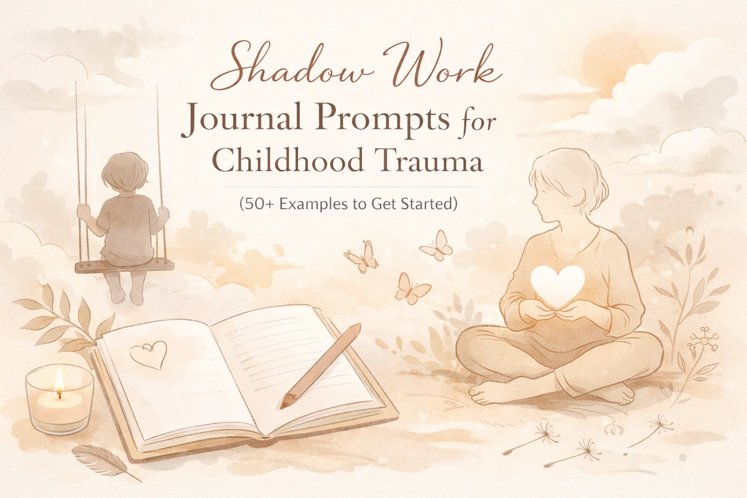[HERO] Shadow Work Journal Prompts for Childhood Trauma (50+ Examples to Get Started)