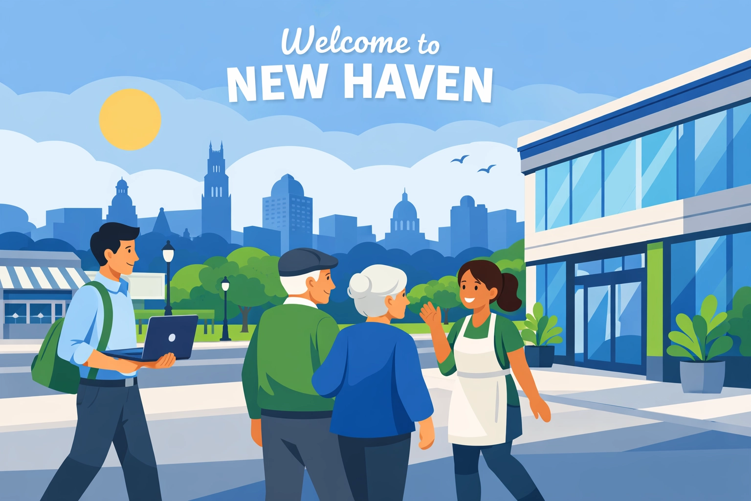 Local New Haven residents visiting Jose's Tax Service for professional tax preparation and financial help.