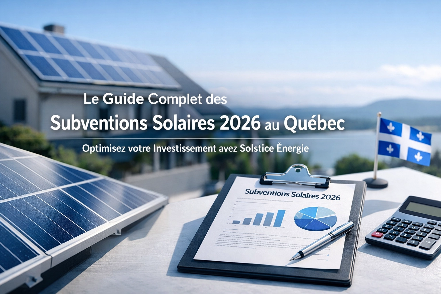 [HERO] Le Guide Complet des Subventions Solaires 2026 au Québec : Optimisez votre Investissement avec Solstice Energie