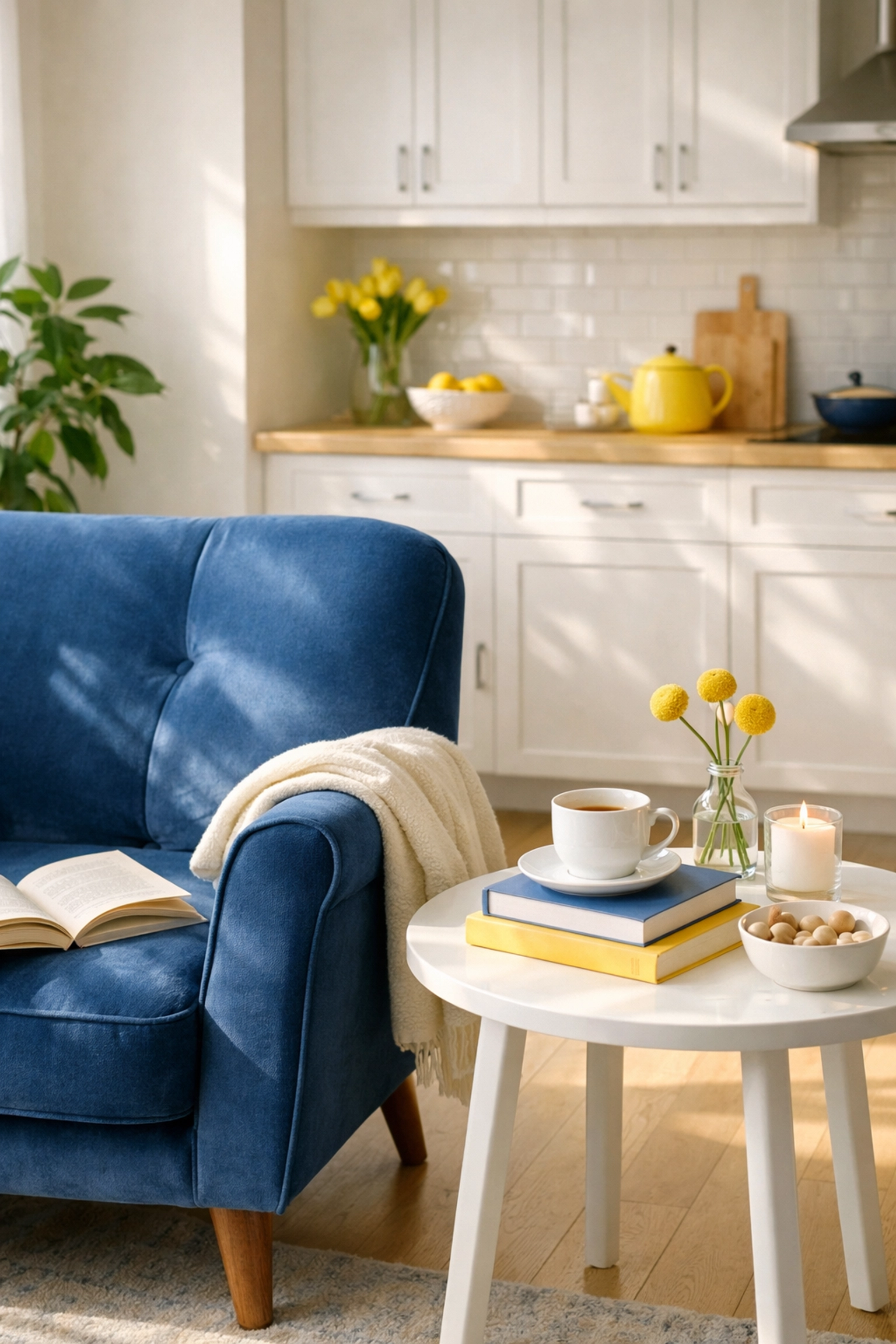 Relaxing and dust-free MetroWest living space after a thorough professional deep cleaning services session.