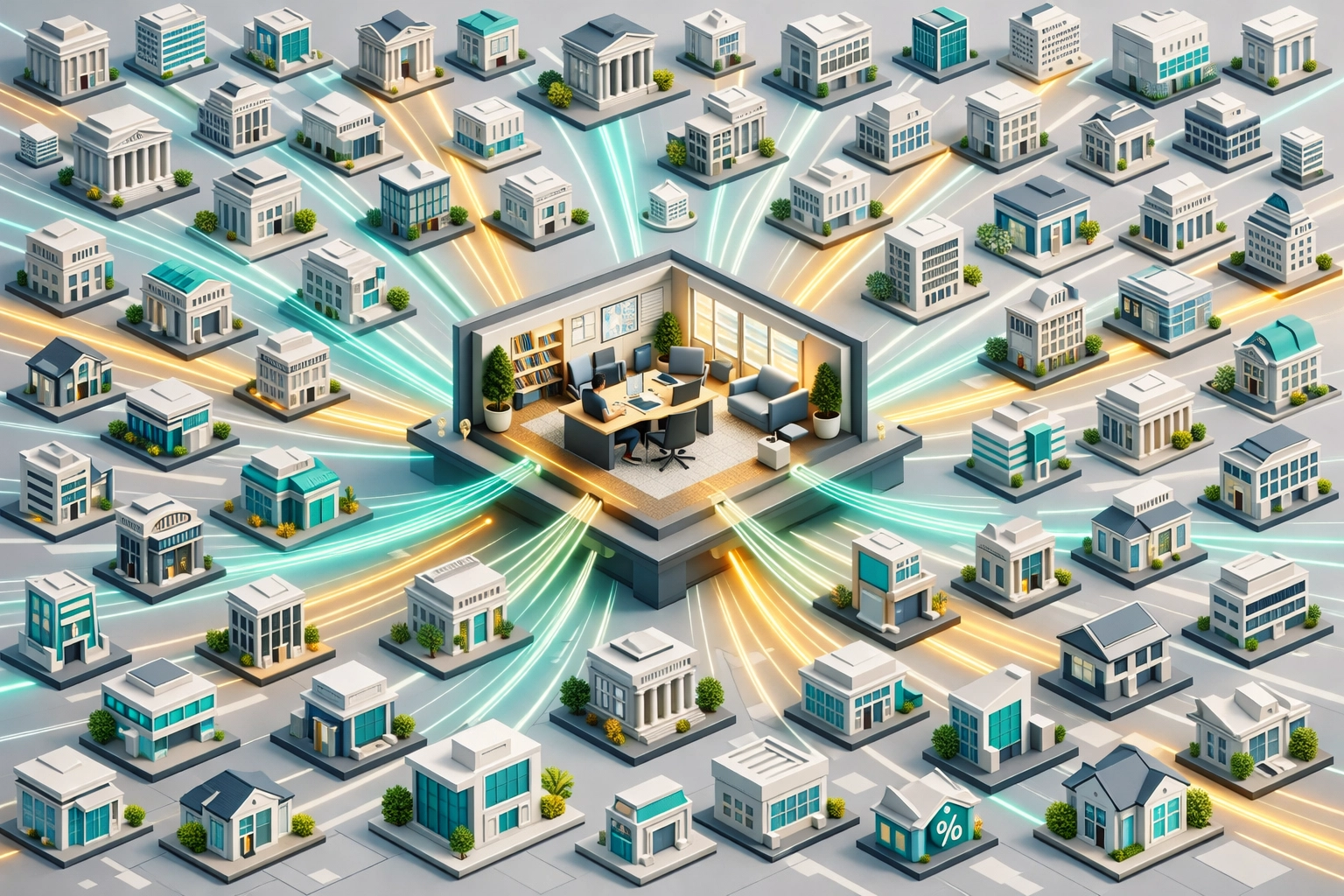 A mortgage broker hub connecting borrowers to a network of over 100 different UK lenders.