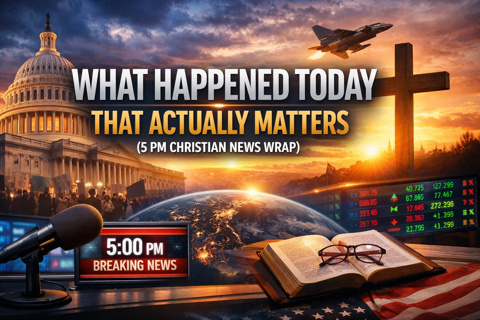 [HERO] What Happened Today That Actually Matters (5 PM Christian News Wrap)
