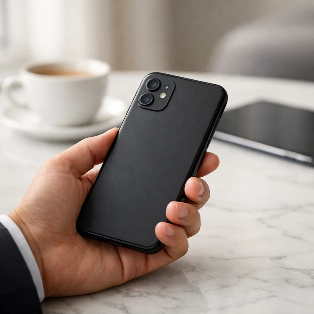 Person using a smartphone to track digital payments and 1099-K income for tax reporting.