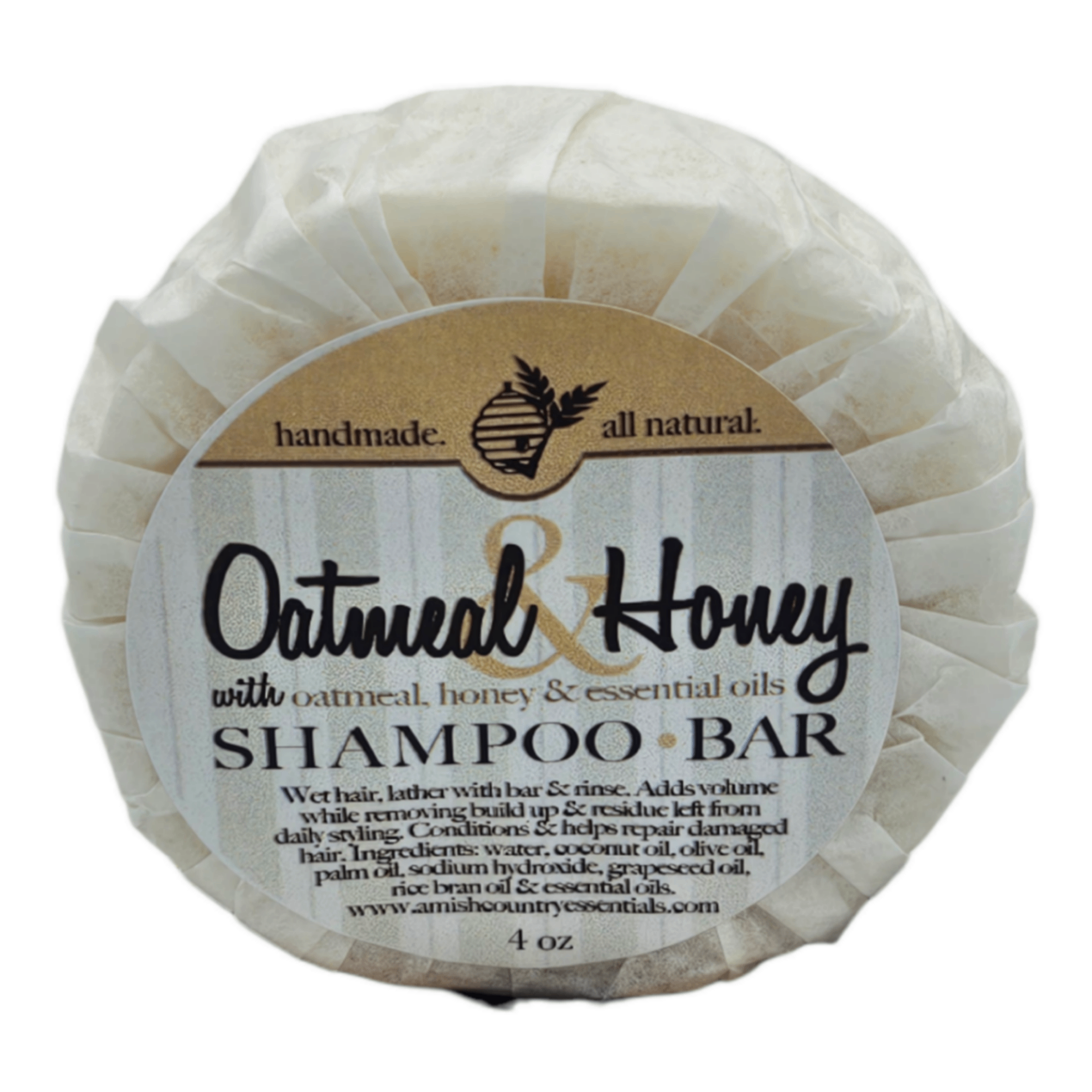 Handmade Oatmeal & Honey Shampoo Bar