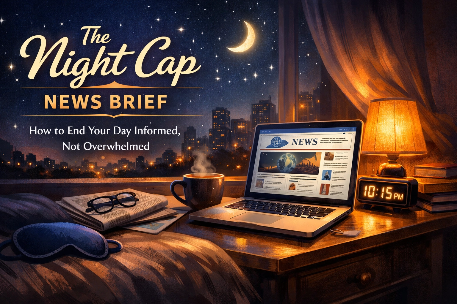 [HERO] The Night Cap News Brief: How to End Your Day Informed, Not Overwhelmed