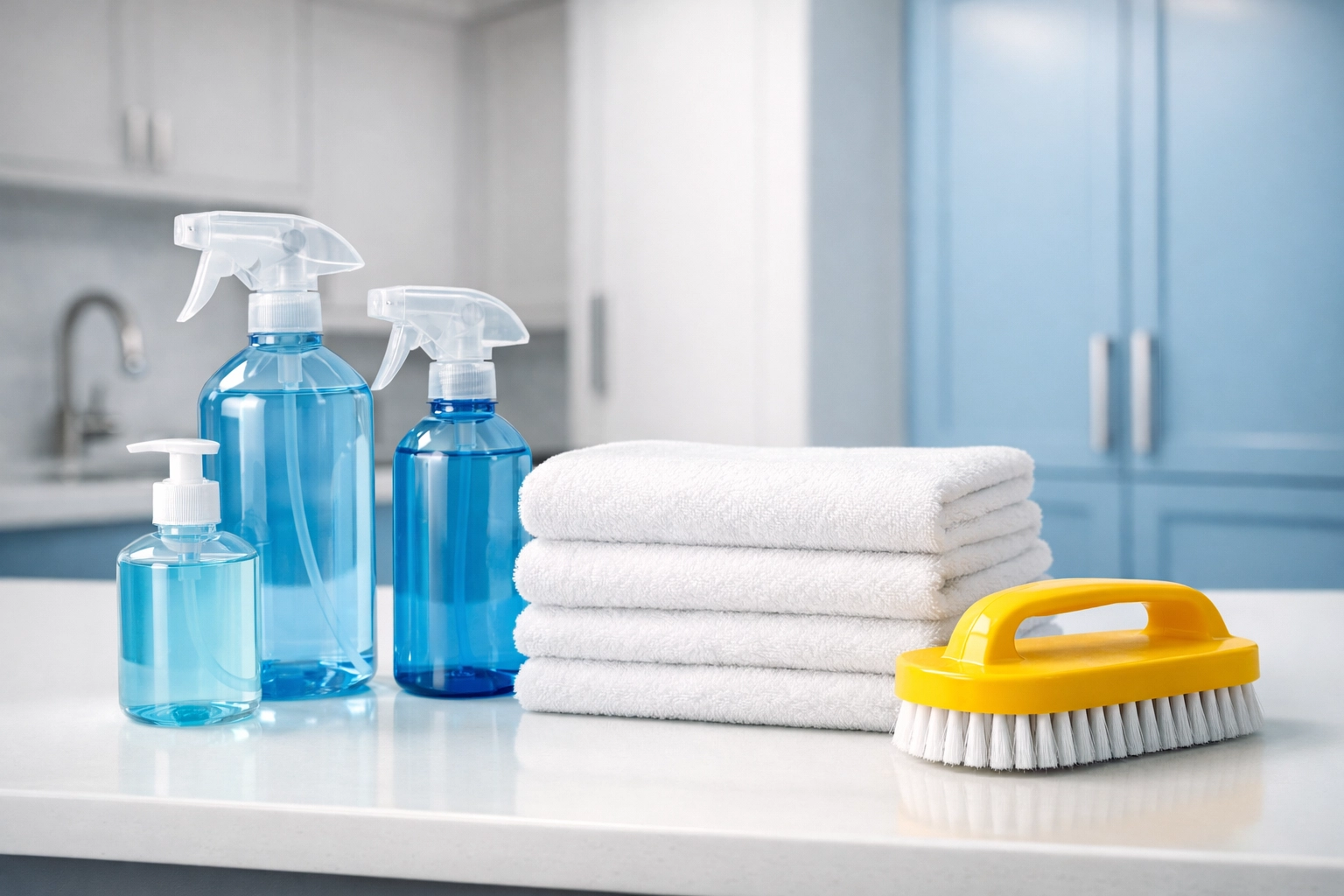 Professional supplies and equipment for high-quality house cleaning Worcester MA services.