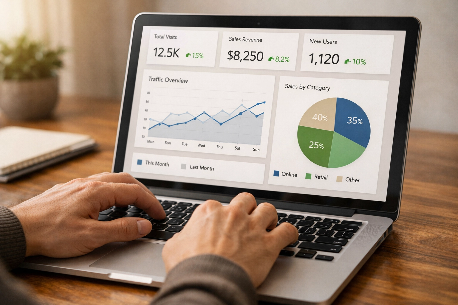 Simple marketing automation dashboard showing clear metrics and easy-to-understand analytics