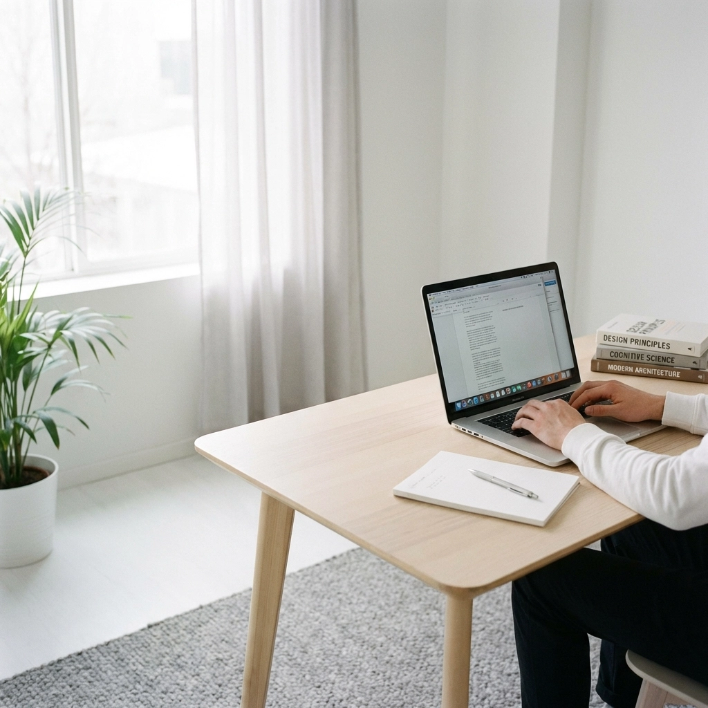 Hands typing on a laptop in a bright office, representing online tax preparer courses and training options