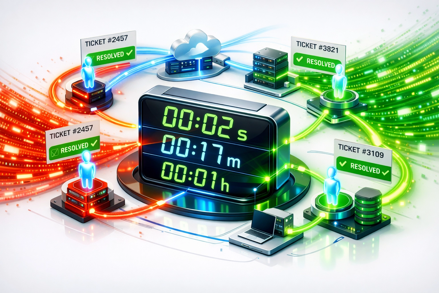 ServiceNow automated incident resolution reducing MTTR with AI-powered workflow optimization