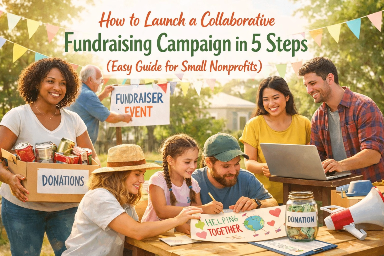 [HERO] How to Launch a Collaborative Fundraising Campaign in 5 Steps (Easy Guide for Small Nonprofits)