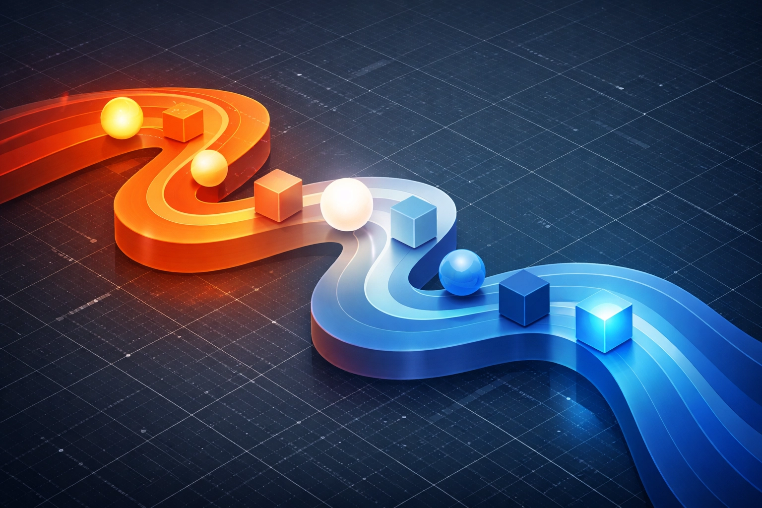 Customer journey pathway with brand touchpoints and experience design connections