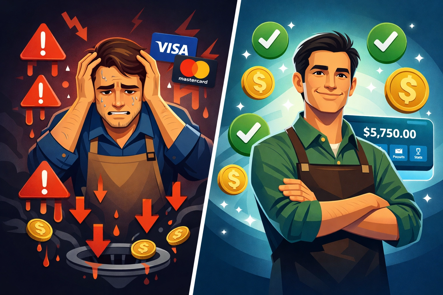 Merchant payment fee comparison: traditional processors vs Larecoin LUSD stablecoin savings