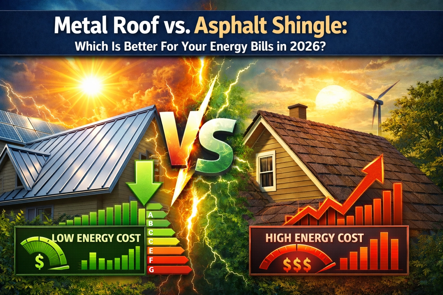 [HERO] Metal Roof vs. Asphalt Shingle: Which Is Better For Your Energy Bills in 2026?