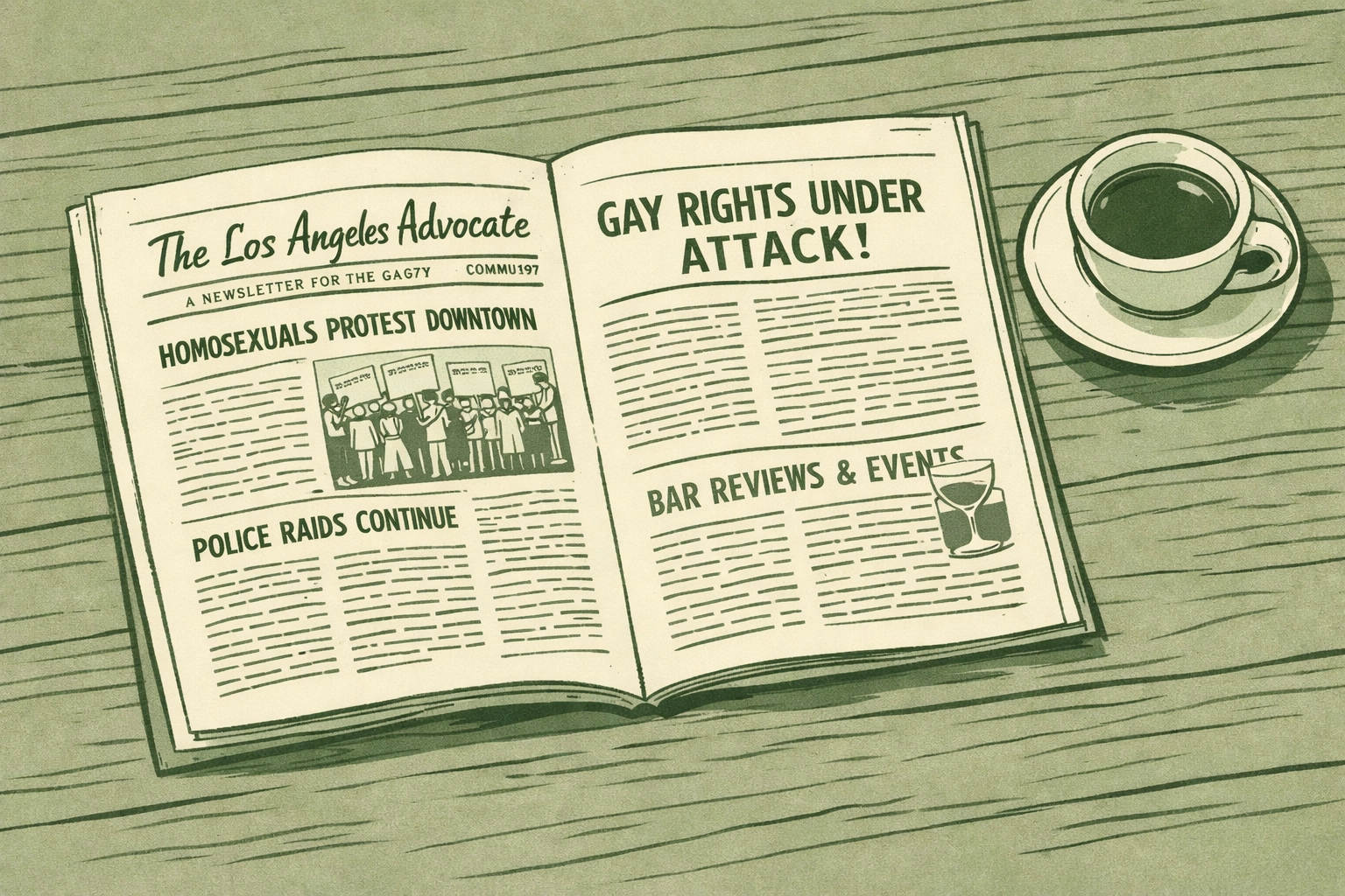 The Los Angeles Advocate newspaper 1967 LGBTQ+ journalism history