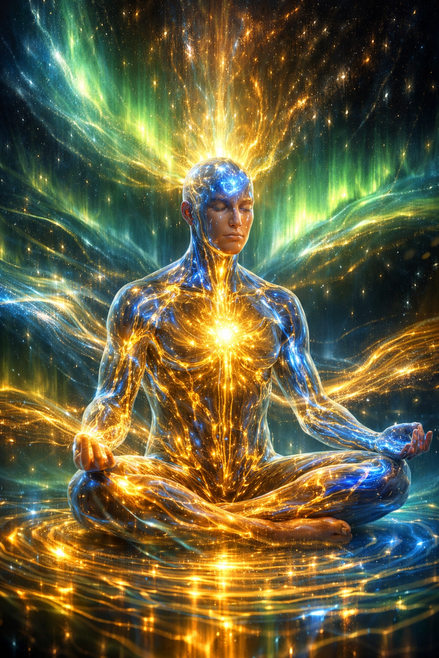 A person practicing self-regulation to maintain a calm frequency and improve relationship peace.