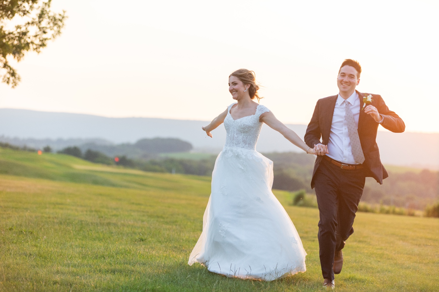 Soft, candid wedding portrait