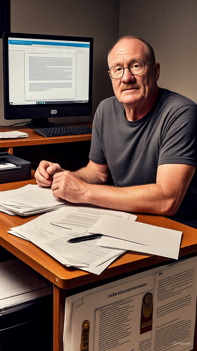 Financial Consultant Reviewing Documents