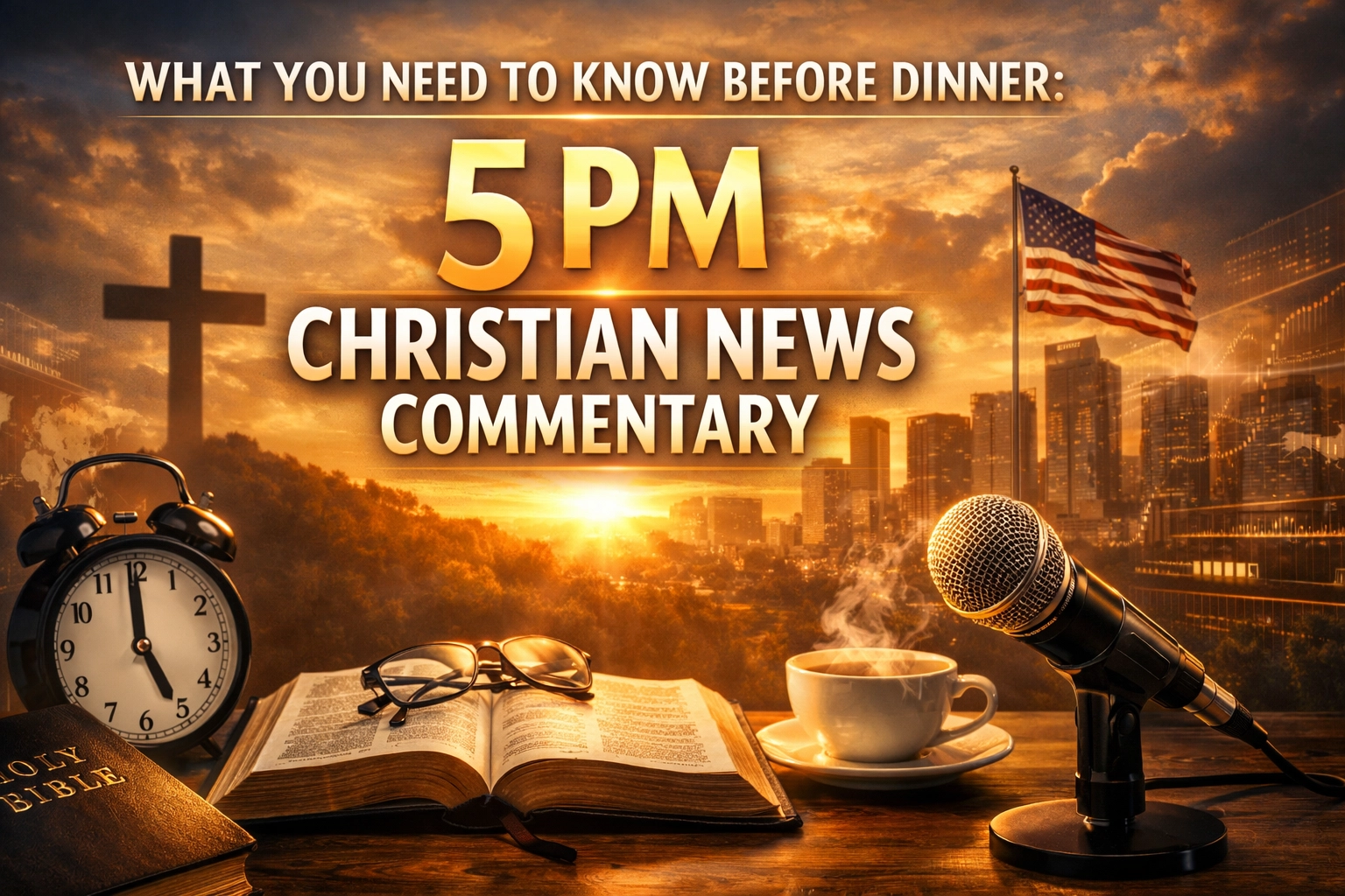 [HERO] What You Need to Know Before Dinner: 5 PM Christian News Commentary