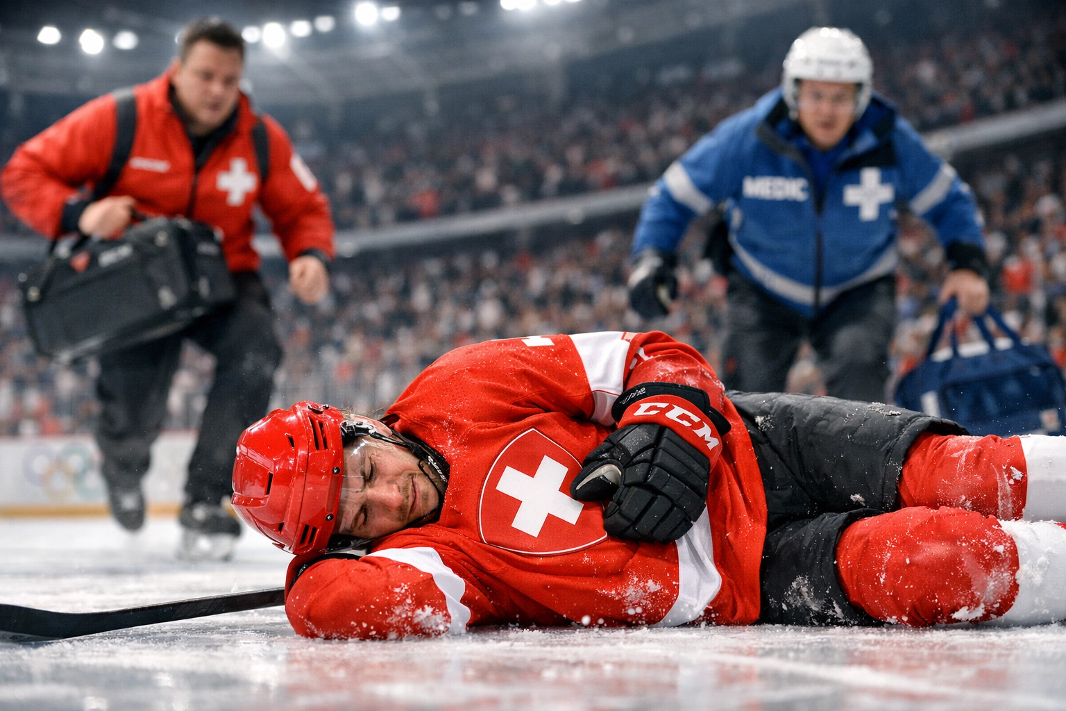 Schweizer Eishockey-Spieler verletzt bei Winter-Olympia 2026 in Mailand-Cortina