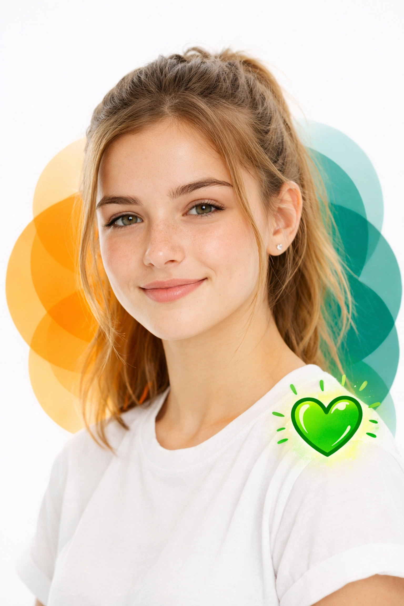 Confident teen girl smiling, representing emotional intelligence and self-awareness for young leaders.