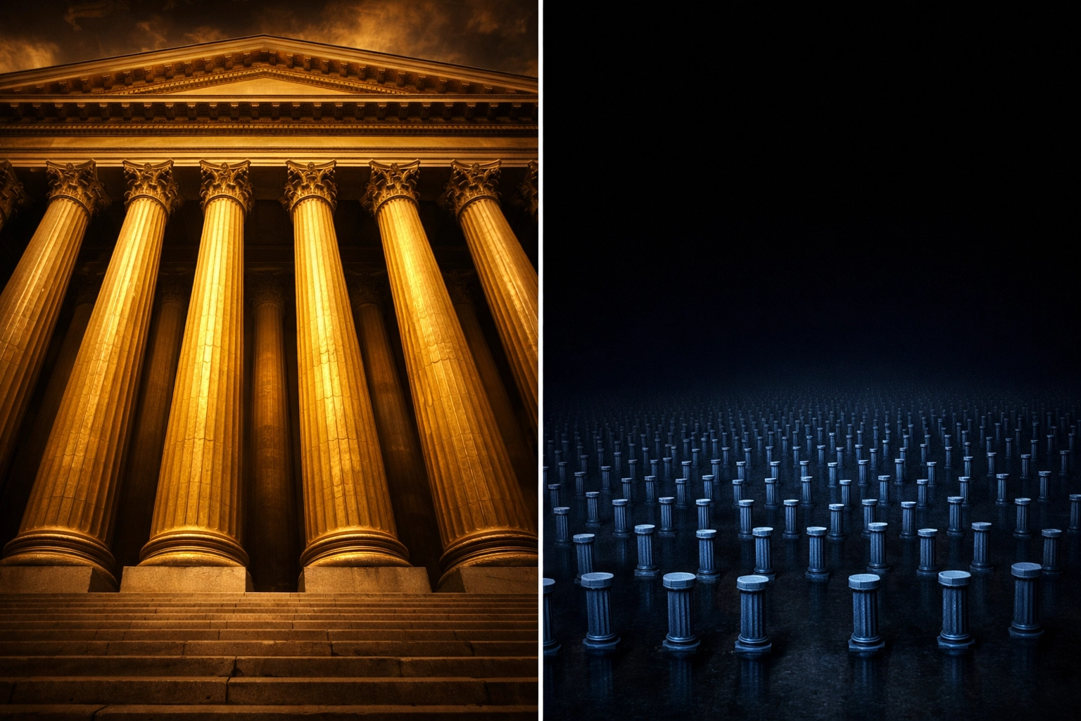 Market concentration visualization showing eight mega-cap stocks dominating portfolio returns