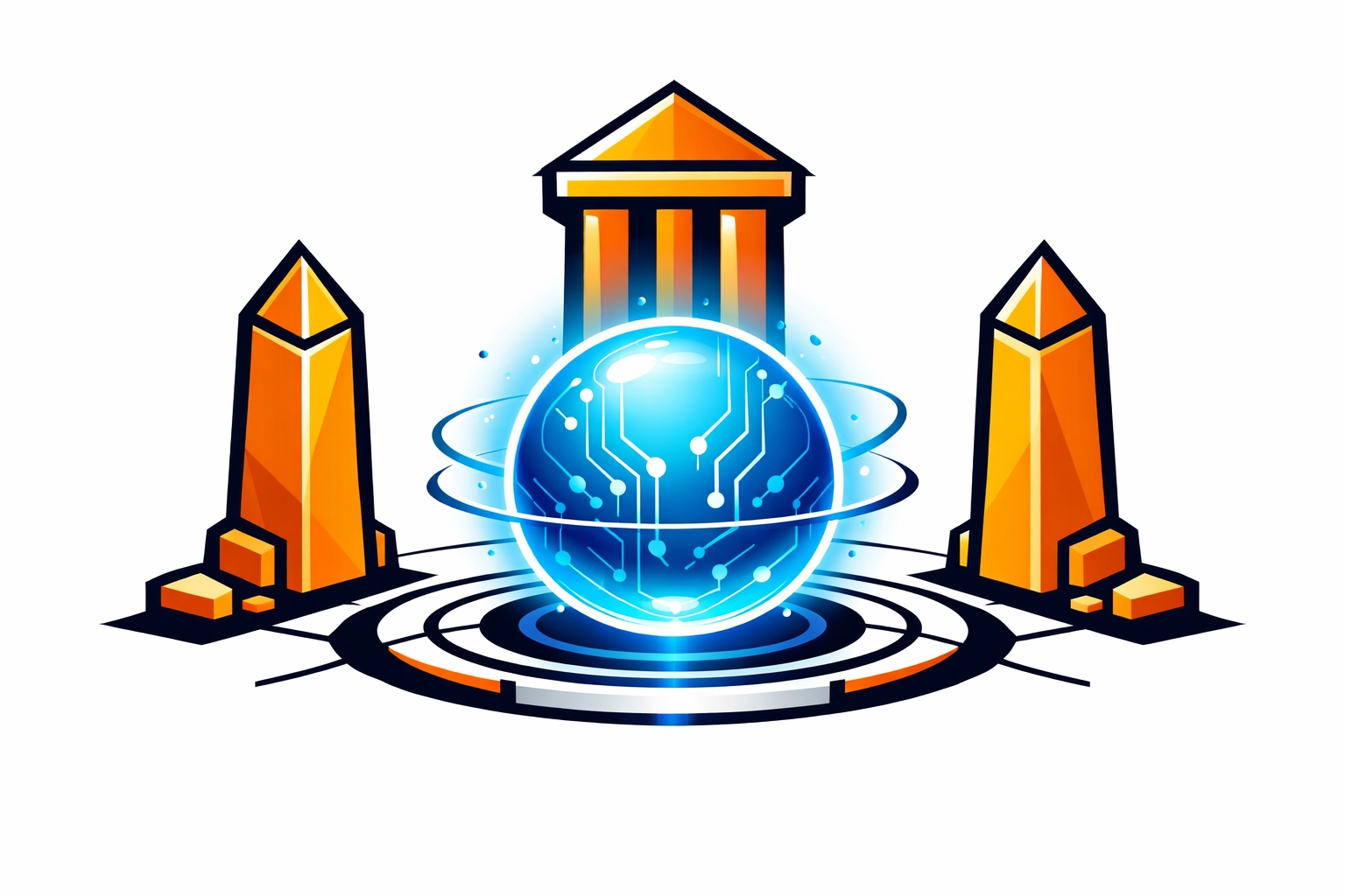 Pillars of AI Governance in Custom eLearning Development showing secure educational technology.