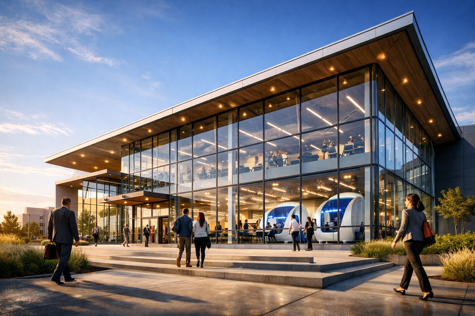 Modern multi-use facility representing a nationwide network of career-ready infrastructure and training hubs.