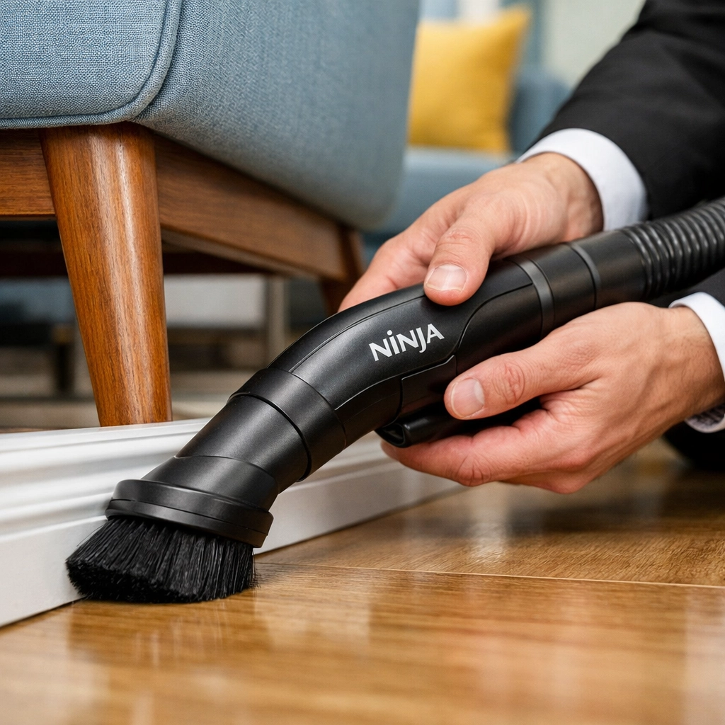Professional cleaners in Leominster MA dusting baseboards to maintain a consistently clean home.