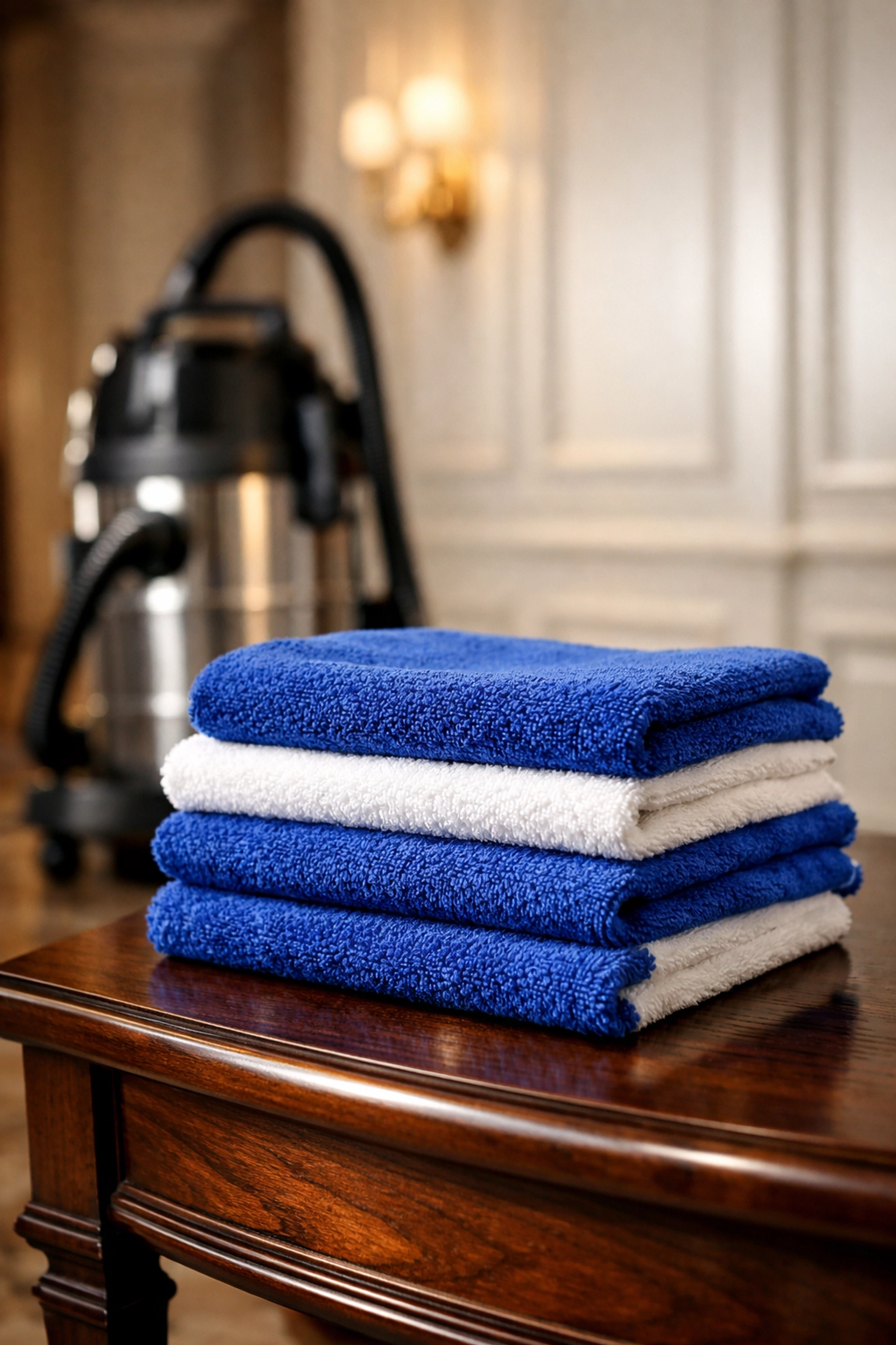 Professional cleaning equipment and HEPA filtration used for eco-friendly Lincoln estate care.