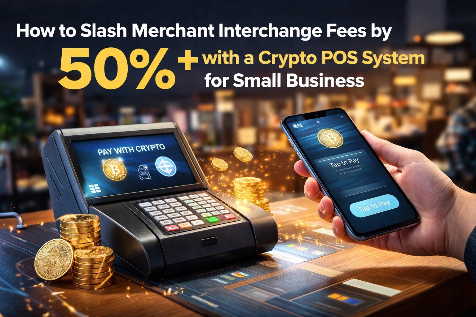 [HERO] How to Slash Merchant Interchange Fees by 50%+ with a Crypto POS System for Small Business