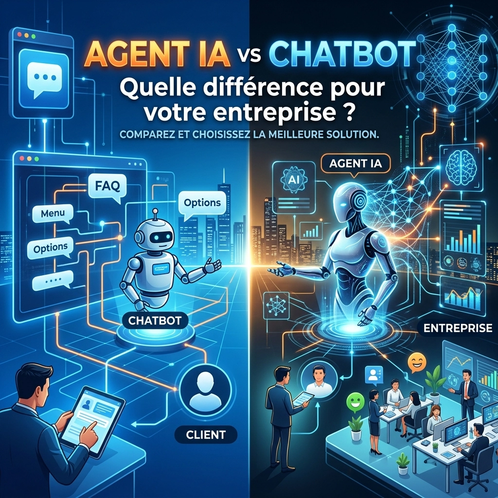 [HERO] Agent IA vs Chatbot : Quelle différence pour votre entreprise ?