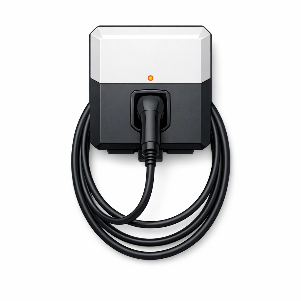 Moderne Wallbox Ladestation für Elektroautos integriert in ein Wiener Smart Home.