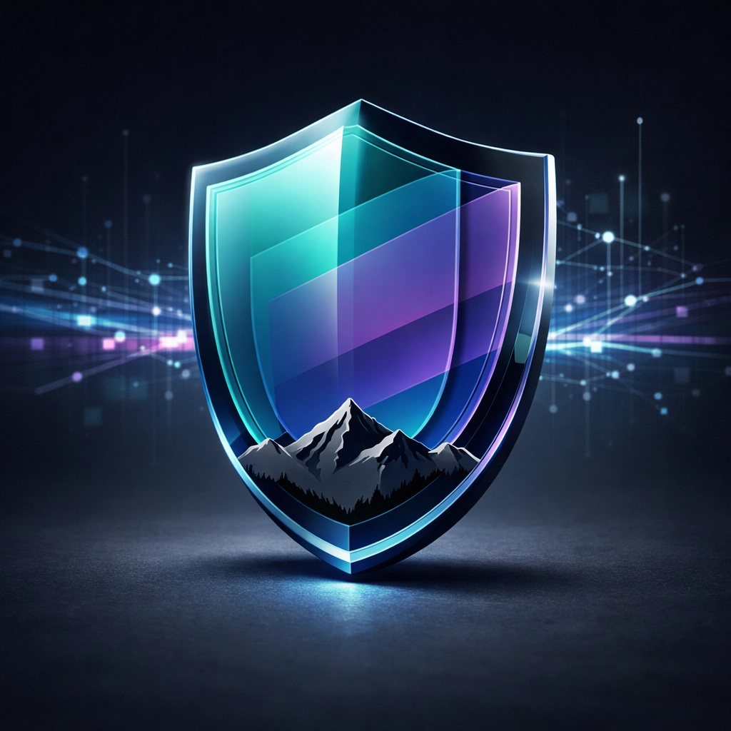 Digital security shield protecting Montana business networks with managed cybersecurity