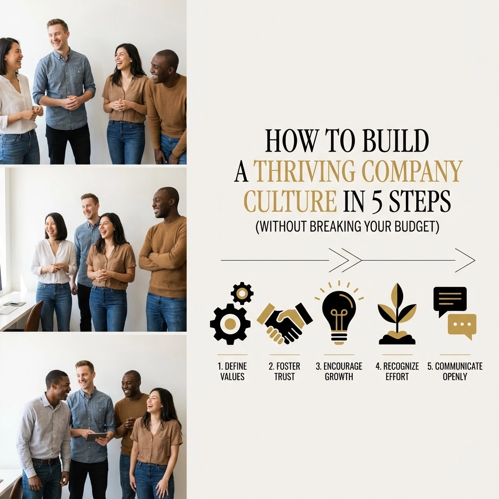 How to Build a Thriving Company Culture in 5 Steps (Without Breaking Your Budget)