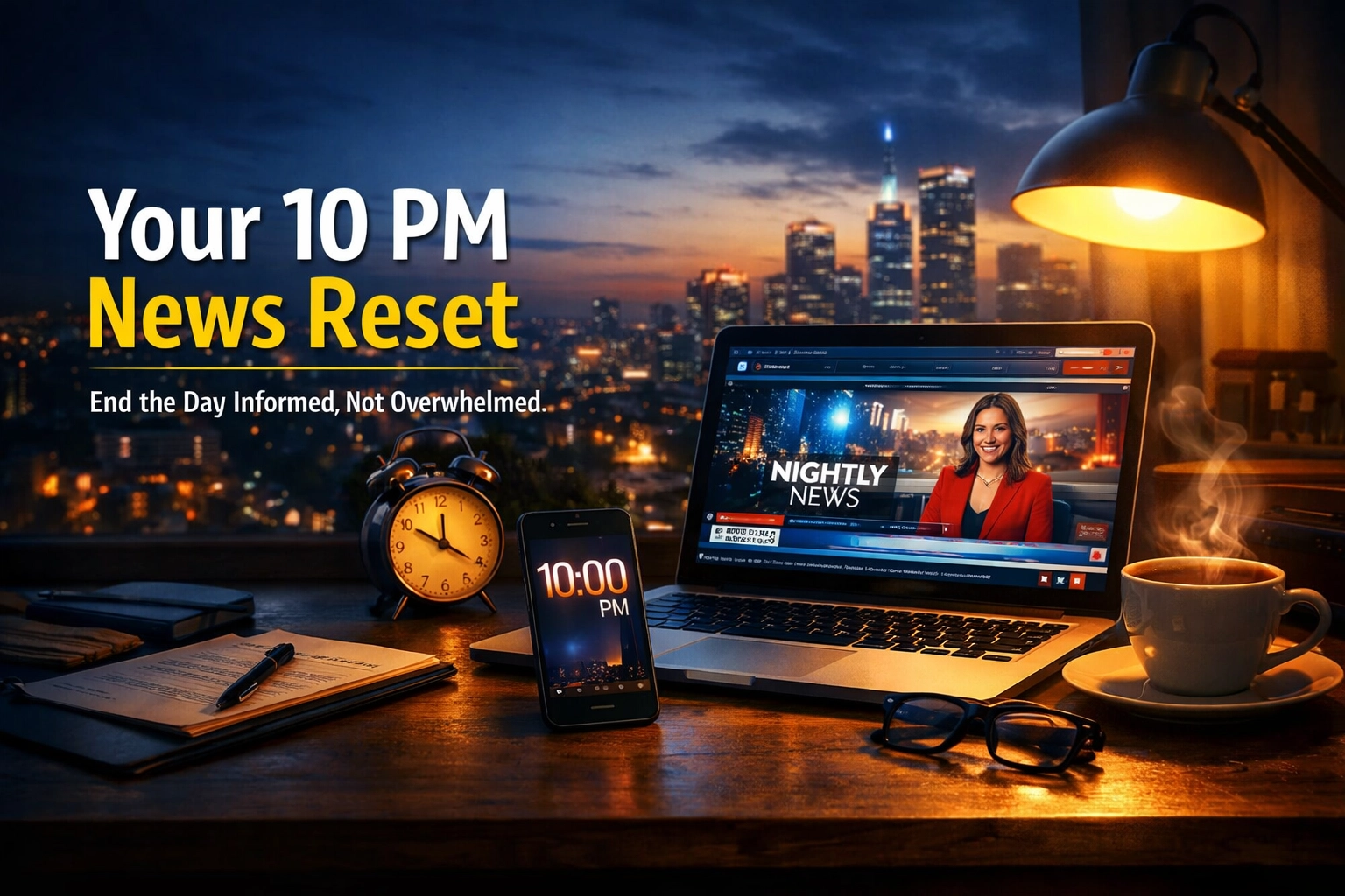 [HERO] Your 10 PM News Reset: End the Day Informed, Not Overwhelmed