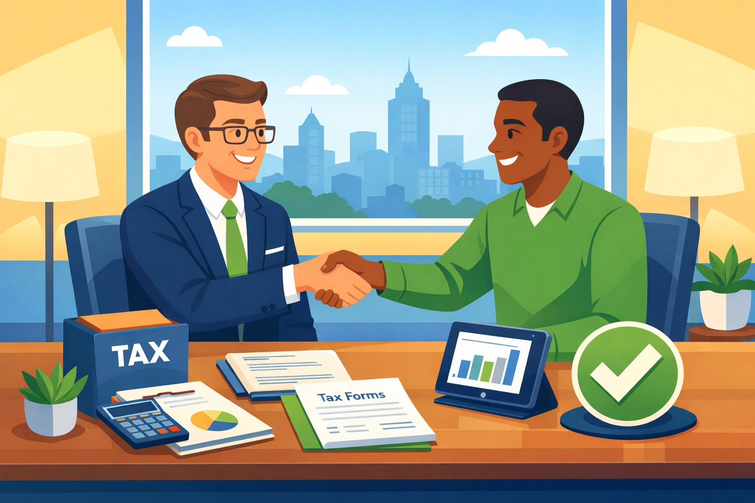 Tax professional providing personalized concierge tax services to New Haven client