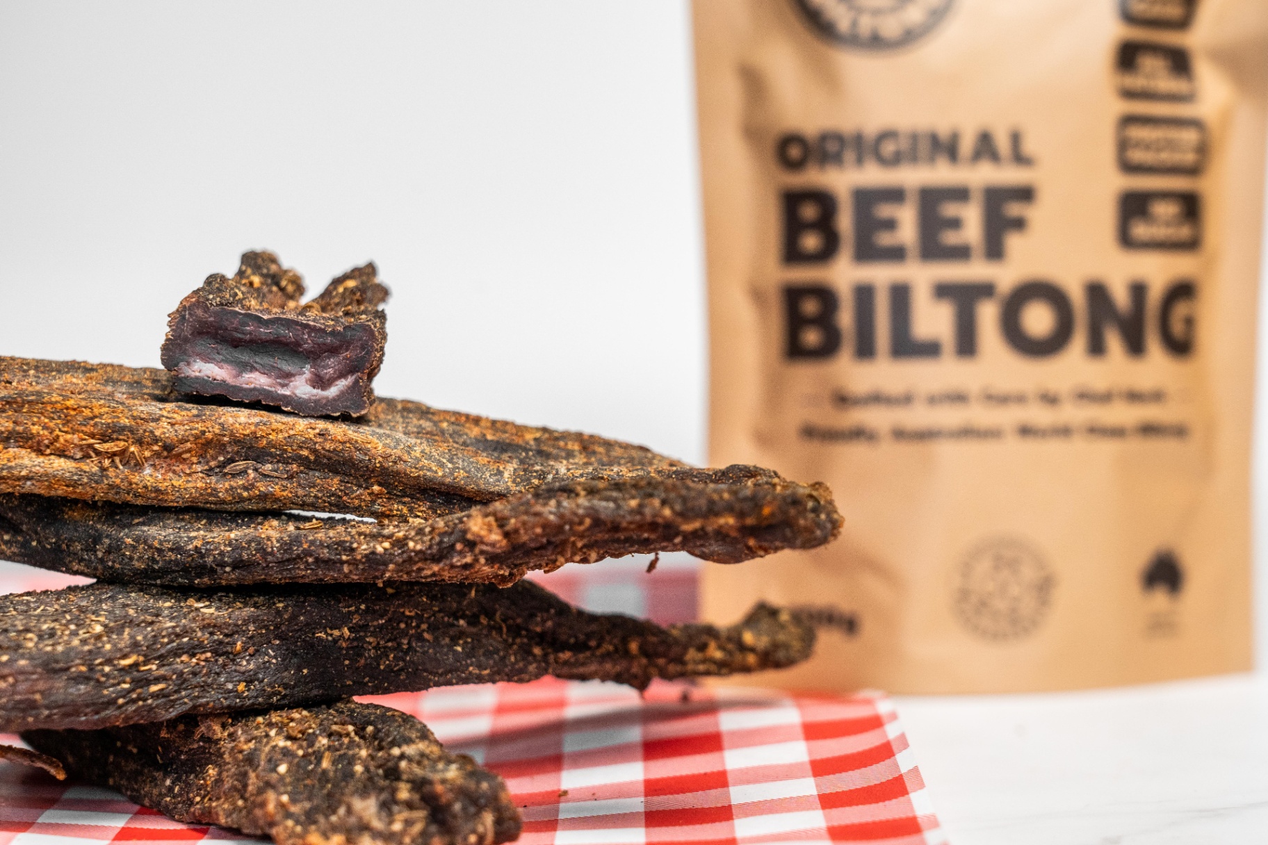 Original beef biltong pack, high protein snacks, healthy meat snacks, benefits of biltong, biltong nutrition
